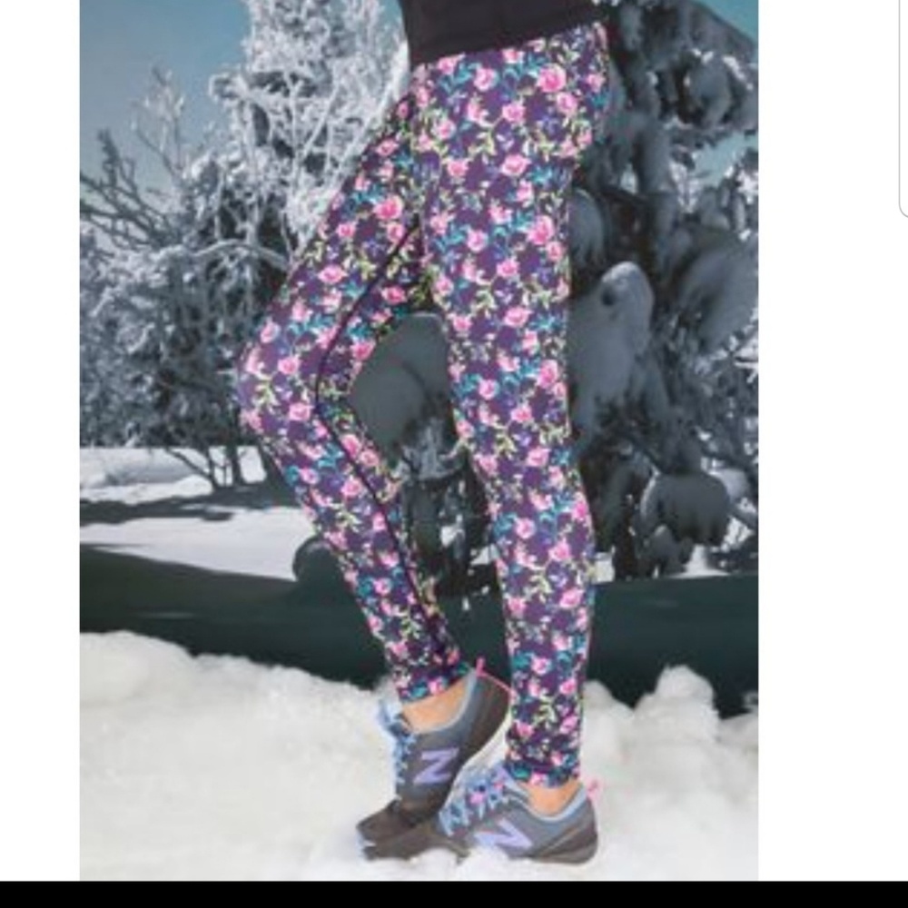 Lululemon Ivivva Floral Rhythmic Leggings size 10